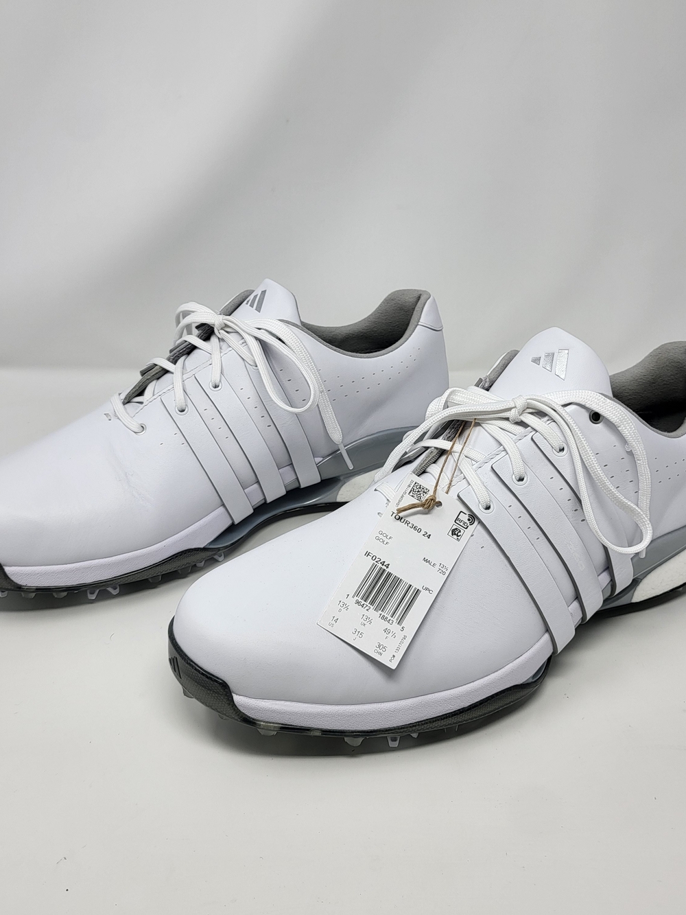 Adidas Men’s White Golf Shoes New